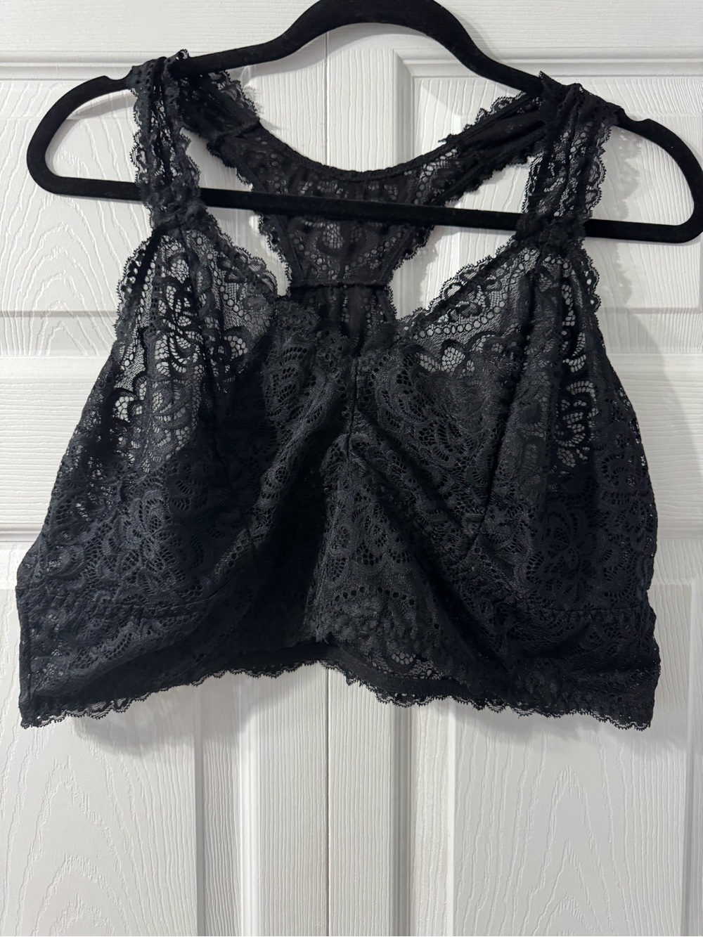 Unlined Lace Racerback Bralette - Picture 2 of 8